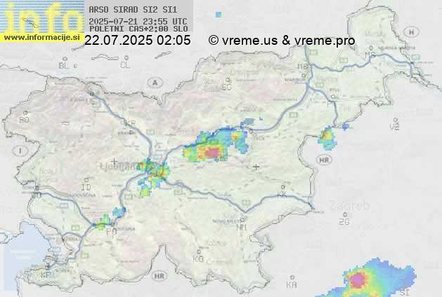 Radarska karta padavin