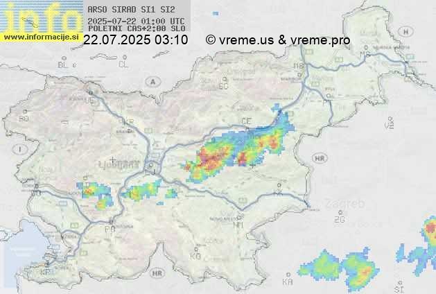 Radarska karta padavin
