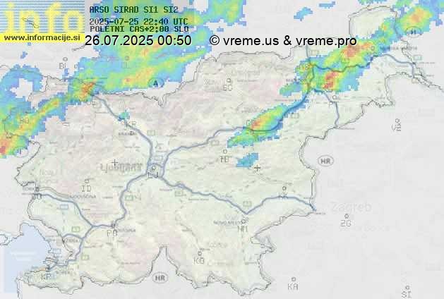 Radarska karta padavin