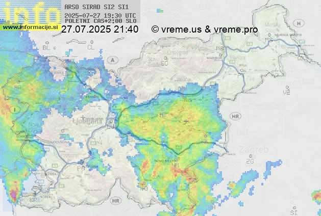 Radarska karta padavin
