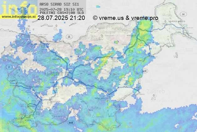 Radarska karta padavin
