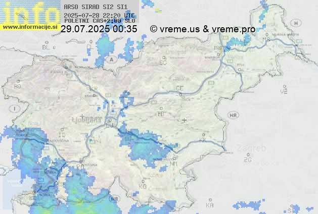 Radarska karta padavin