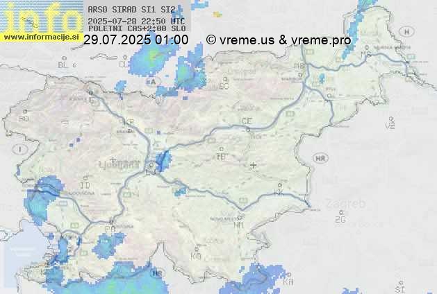 Radarska karta padavin