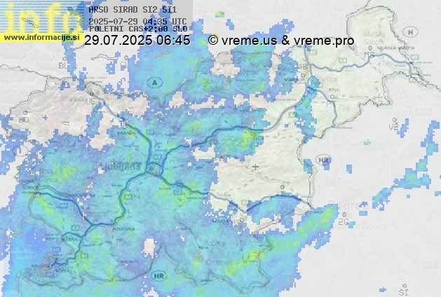 Radarska karta padavin