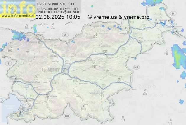 Radarska karta padavin