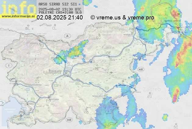 Radarska karta padavin