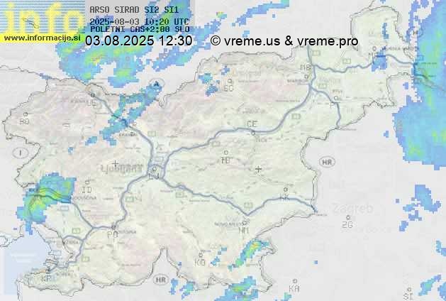 Radarska karta padavin