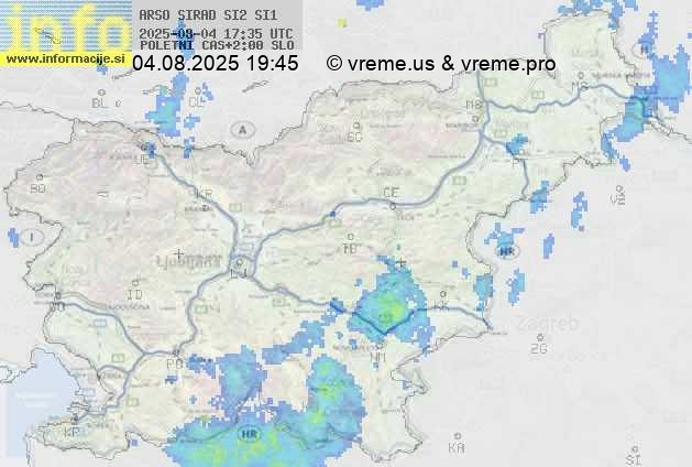 Radarska karta padavin