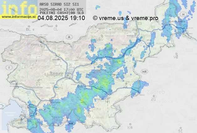 Radarska karta padavin
