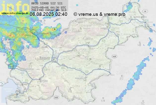 Radarska karta padavin