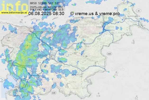 Radarska karta padavin