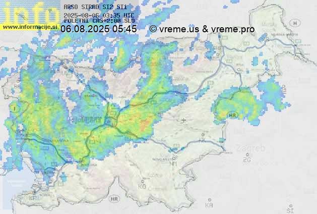 Radarska karta padavin