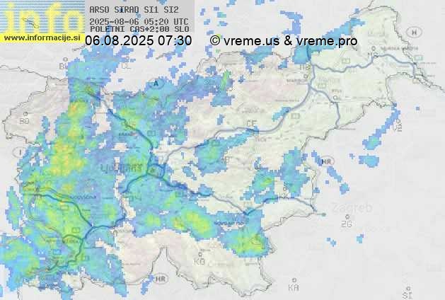 Radarska karta padavin