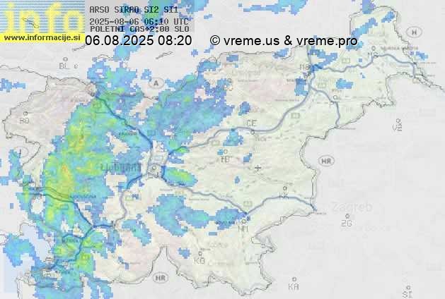 Radarska karta padavin