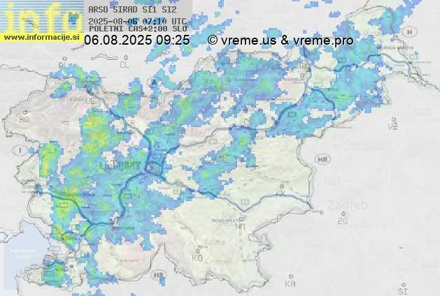 Radarska karta padavin