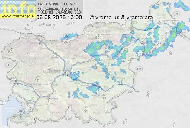 Radarska karta padavin