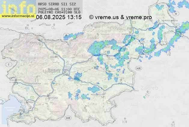 Radarska karta padavin