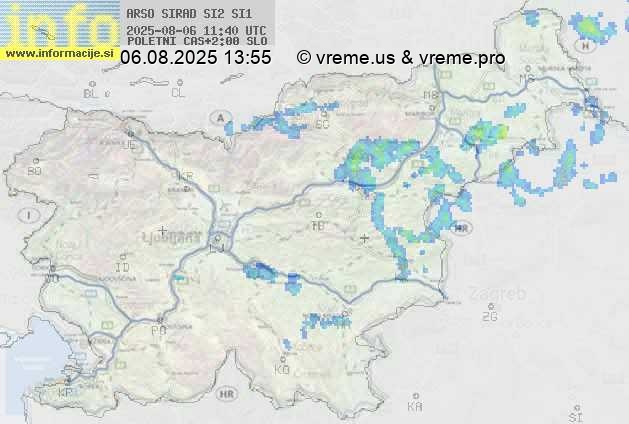 Radarska karta padavin