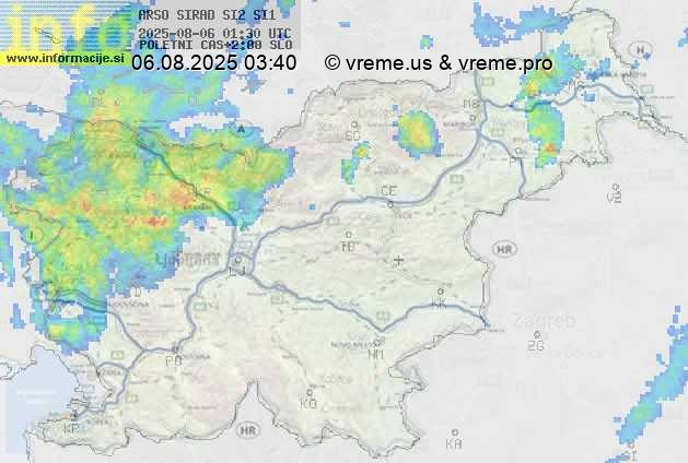 Radarska karta padavin