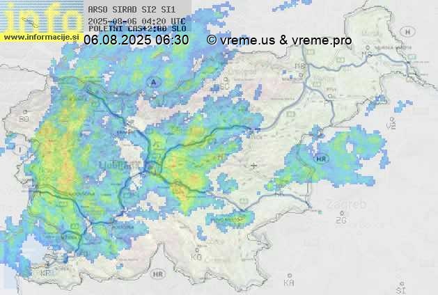 Radarska karta padavin
