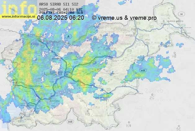 Radarska karta padavin