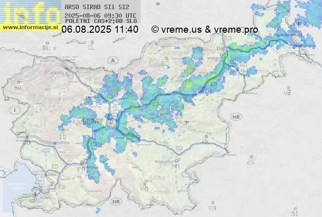 Radarska karta padavin