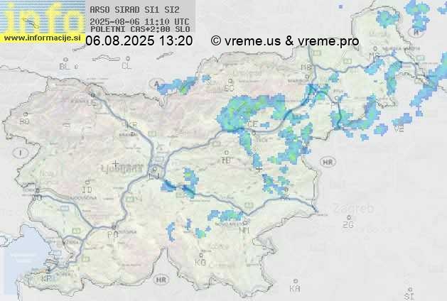 Radarska karta padavin