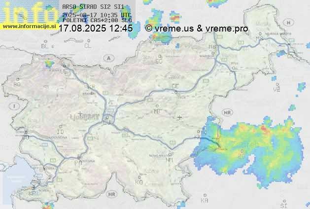 Radarska karta padavin