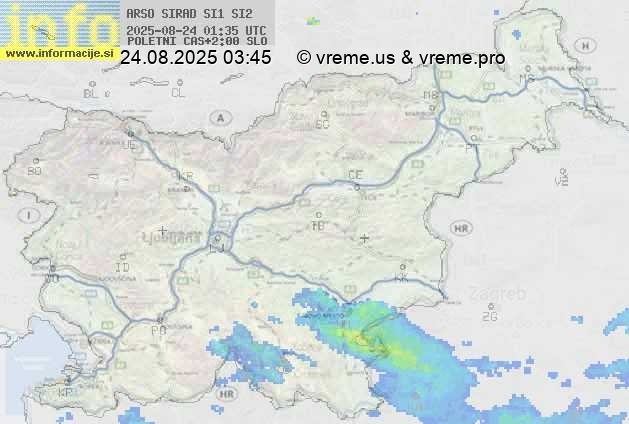 Radarska karta padavin
