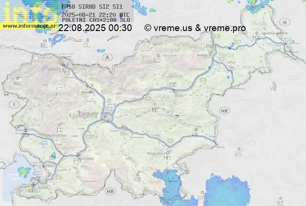 Radarska karta padavin