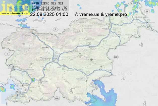 Radarska karta padavin