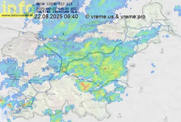 Radarska karta padavin