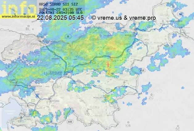 Radarska karta padavin