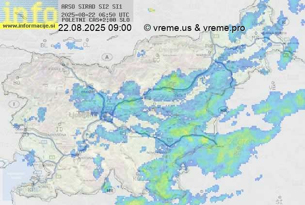 Radarska karta padavin