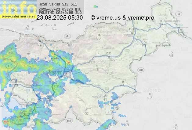 Radarska karta padavin