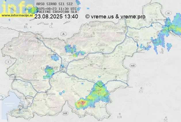 Radarska karta padavin