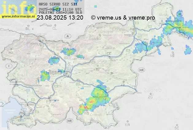 Radarska karta padavin
