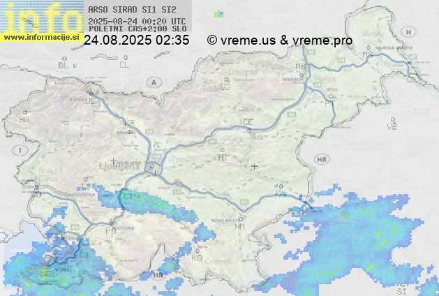 Radarska karta padavin