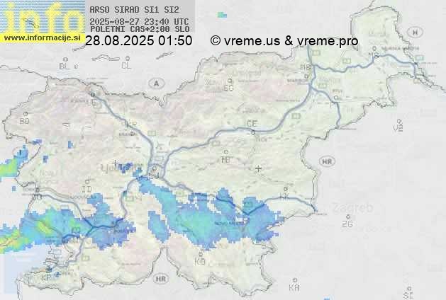Radarska karta padavin