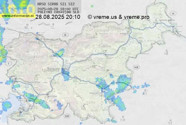 Radarska karta padavin