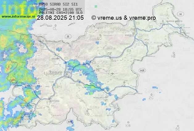 Radarska karta padavin