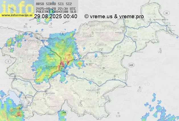 Radarska karta padavin