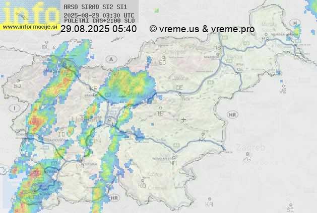 Radarska karta padavin