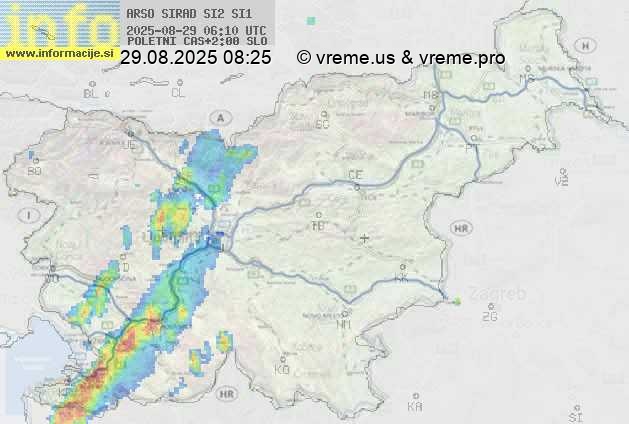 Radarska karta padavin