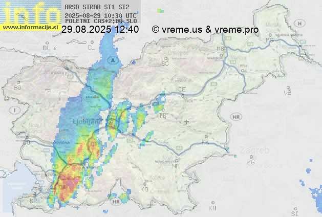 Radarska karta padavin