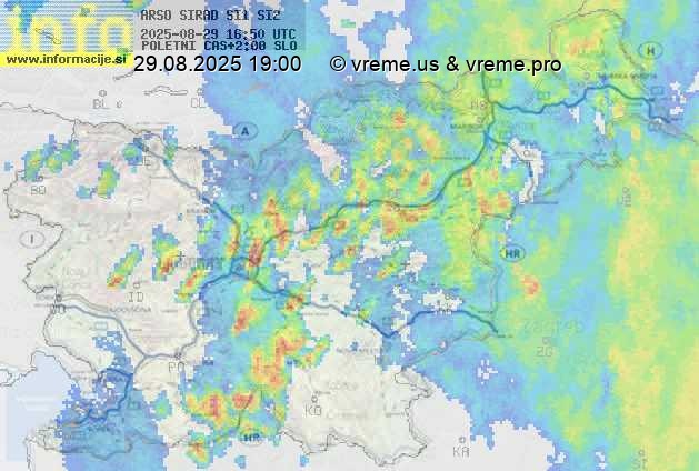 Radarska karta padavin