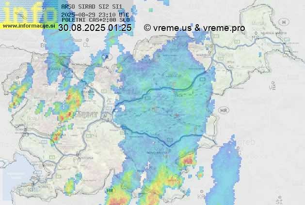 Radarska karta padavin