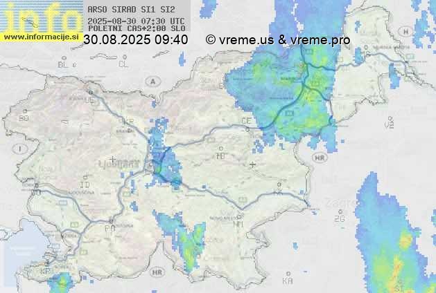 Radarska karta padavin