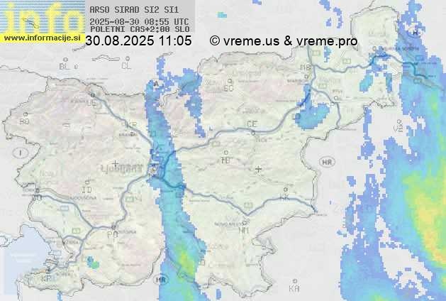 Radarska karta padavin