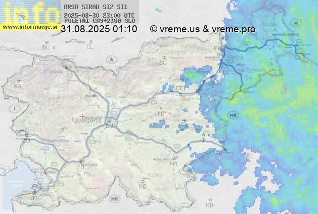 Radarska karta padavin